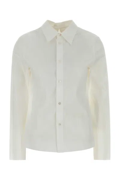 Mm6 Maison Margiela White Poplin Shirt