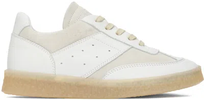 Mm6 Maison Margiela White Replica Sneakers In H1744 White/silver B