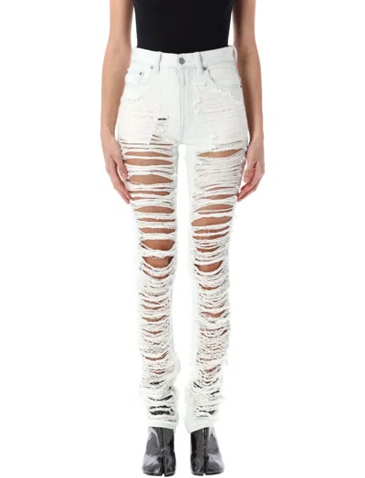 MM6 MAISON MARGIELA WHITE SKINNY DENIM JEANS