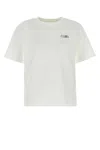 Mm6 Maison Margiela Mm6 By Maison Margiela Relaxed-fit Cotton T-shirt With Subtle Logo Detail In Offwhite
