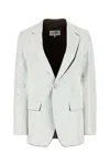 Mm6 Maison Margiela Stretch Polyester Blend Blazer With Back Vent