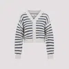 Mm6 Maison Margiela Mm6 By Maison Margiela Chalk White Cotton Cardigan In White