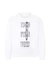 Mm6 Maison Margiela White Sweatshirt For Kids With Logo In White
