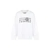 MM6 MAISON MARGIELA WHITE SWEATSHIRT FOR KIDS WITH NUMBERS