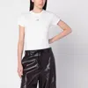 Mm6 Maison Margiela Numeric Cotton Jersey T-shirt In White