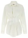 Mm6 Maison Margiela Mm6 By Maison Margiela Tailored Cotton Poplin Shirt In White
