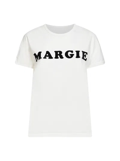 Mm6 Maison Margiela White Vintage Jersey Printed T-shirt