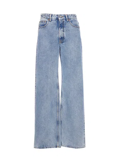 Mm6 Maison Margiela Wide Jeans In Blue