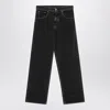 Mm6 Maison Margiela Wide Jeans In Denim In Black