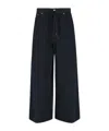 Mm6 Maison Margiela Wide-leg Cotton Jeans In Black