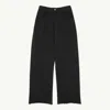 Mm6 Maison Margiela Wide-leg Cotton Trousers In Black