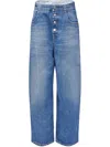 Mm6 Maison Margiela Sky Blue Straight-fit Denim Cotton Jeans