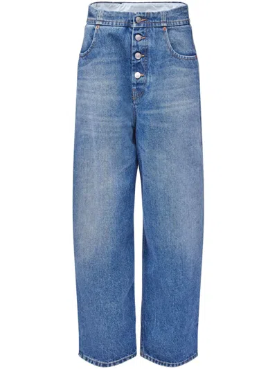 Mm6 Maison Margiela Wide-leg Denim Jeans