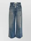 Mm6 Maison Margiela Blue Drawstring Waist Jeans