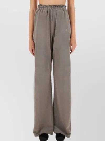 Mm6 Maison Margiela Wide Leg Elastic Waist Trousers