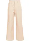 Mm6 Maison Margiela Wide-leg Gabardine Trousers In Neutrals