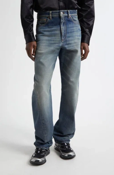 Mm6 Maison Margiela Wide Leg Jeans In Blue