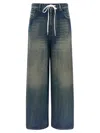 Mm6 Maison Margiela Wide Leg Jeans In Multi