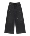 Mm6 Maison Margiela Wide-leg Jeans In Black