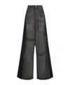 Mm6 Maison Margiela Wide-leg Jeans In Black