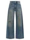 Mm6 Maison Margiela High Waist Wide Leg Denim Jeans