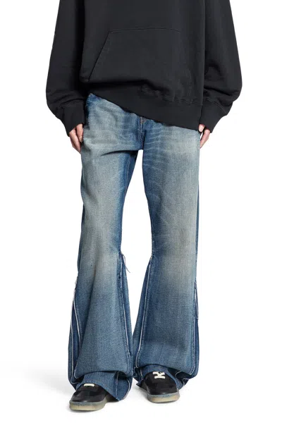 Mm6 Maison Margiela Wide Leg Jeans In Blue