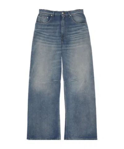 Mm6 Maison Margiela Wide-leg Jeans In Blue