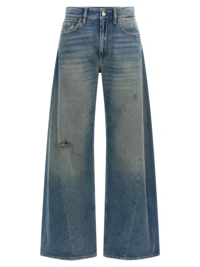 Mm6 Maison Margiela Wide Leg Jeans Blue In Multi