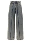 Mm6 Maison Margiela Panelled Wide-leg Jeans