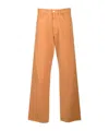 Mm6 Maison Margiela 5-pocket Wide Leg Jeans In Brown