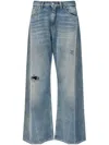 Mm6 Maison Margiela Jenas Wide Leg Woman Blue