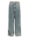 Mm6 Maison Margiela Wide-leg Jeans In Blue