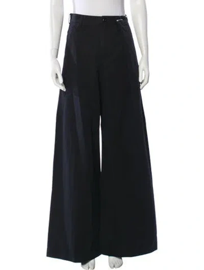 Pre-owned Mm6 Maison Margiela Wide Leg Pants In Black