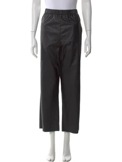 Pre-owned Mm6 Maison Margiela Wide Leg Pants In Black