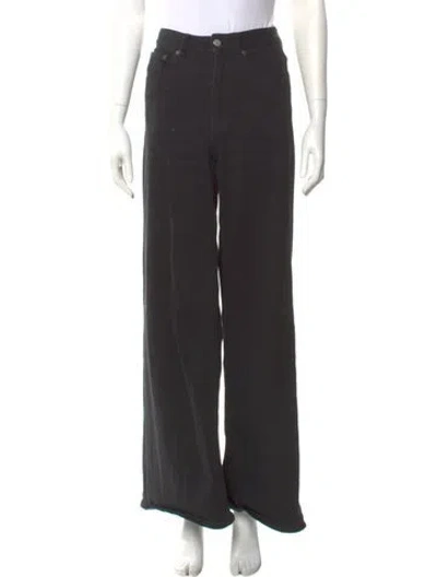Pre-owned Mm6 Maison Margiela Wide Leg Pants In Gray