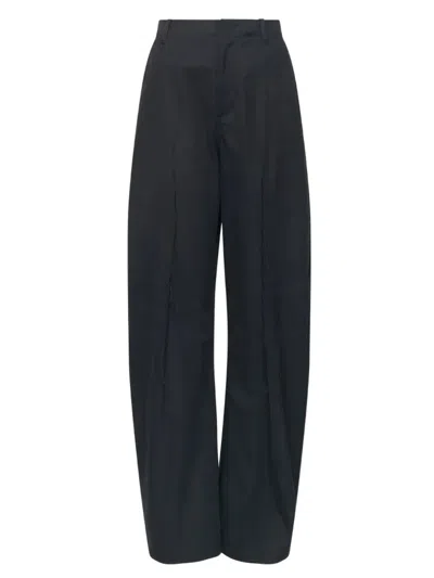 Mm6 Maison Margiela Wide Leg Pants Woman Black