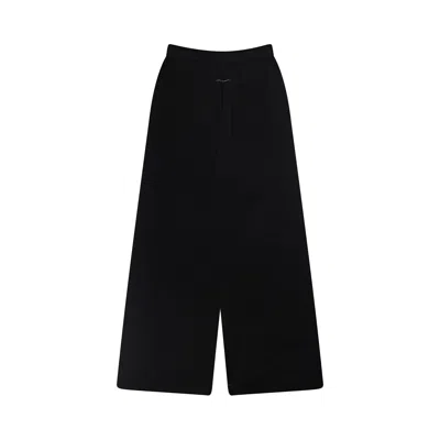 Pre-owned Mm6 Maison Margiela Wide Leg Sweatpants With Labels 'black' | Men's Size M