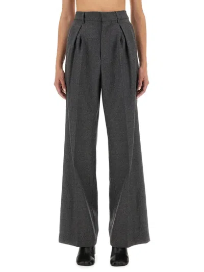 MM6 MAISON MARGIELA WIDE-LEG TAILORED PANTS IN SOFT VIRGIN WOOL