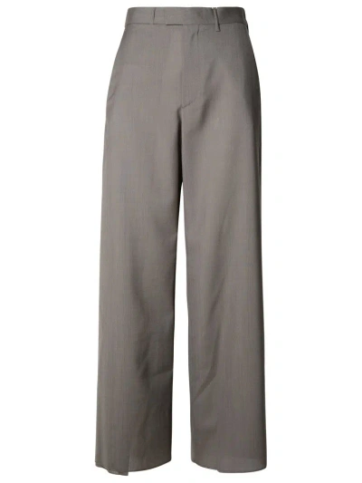Mm6 Maison Margiela Wide Leg Tailored Trousers In Grey