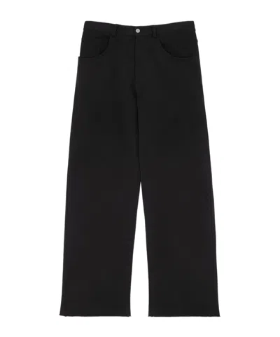 Mm6 Maison Margiela Cotton Sweatpants In Black