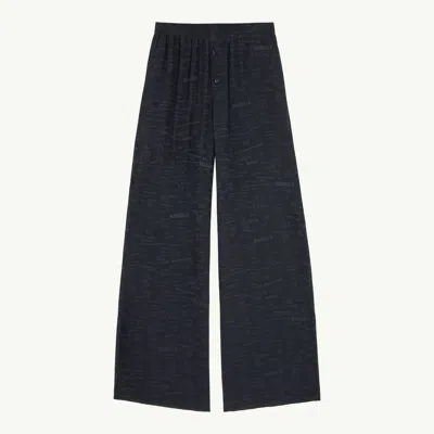 Mm6 Maison Margiela Wide-leg Trousers In Black
