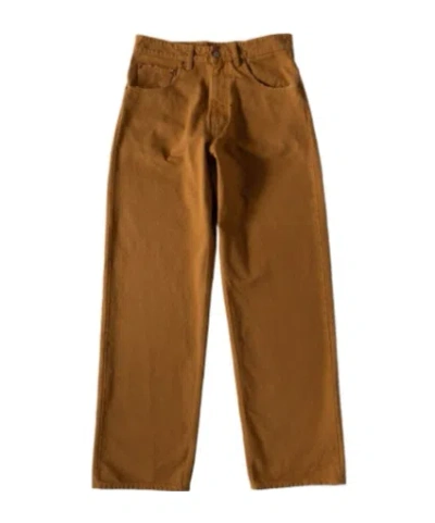 Mm6 Maison Margiela Wide-leg Trousers In Caramel Brown
