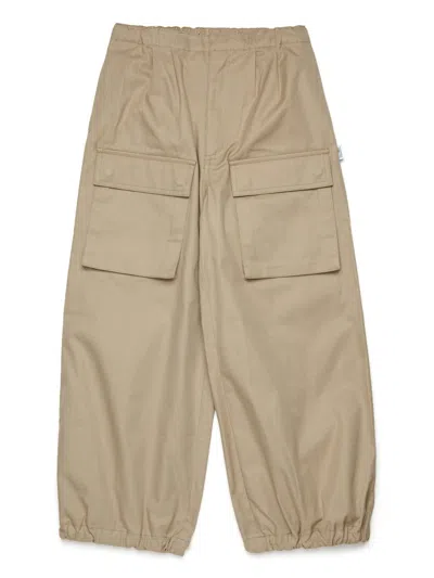 Mm6 Maison Margiela Kids' Wide-leg Trousers In Neutrals
