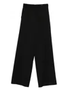 Mm6 Maison Margiela Wide-leg Trousers With Tailored High Waist In Black