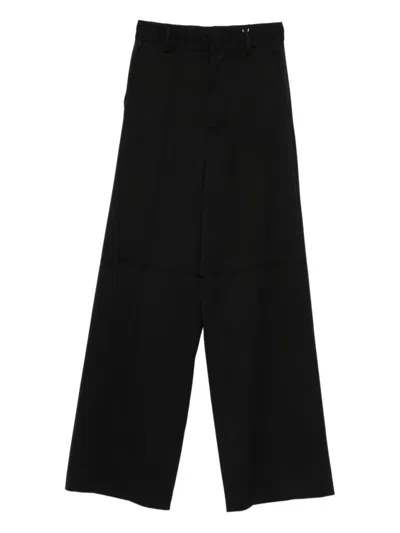 MM6 MAISON MARGIELA WIDE-LEG TROUSERS WITH TAILORED HIGH WAIST