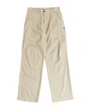 Mm6 Maison Margiela Wide-leg Twill Chino Trousers In Nude