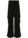 Mm6 Maison Margiela Single-stitch Logo Flared Trousers In Black