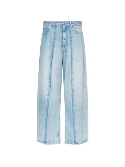 Mm6 Maison Margiela Wide-leg Jeans In Blue