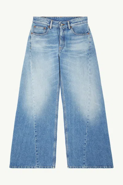 Mm6 Maison Margiela Wide-leg Jeans In Blue