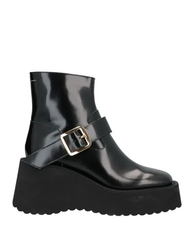 Mm6 Maison Margiela Ankle Boots In Black